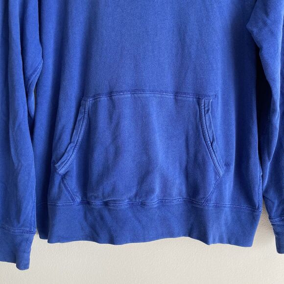 Polo Ralph Lauren Mens Hoodie Size Medium Pullover Blue White Logo Preppy Casual - Picture 5 of 10